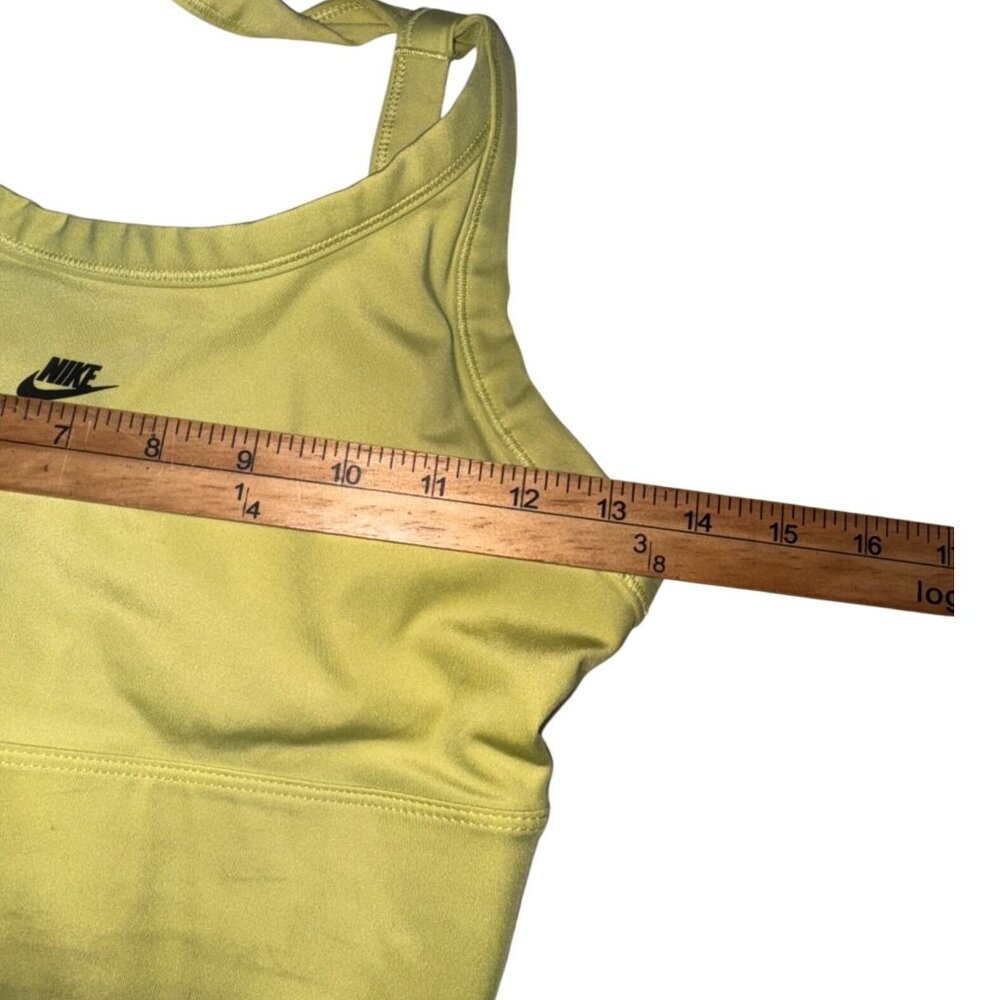 Nike Dri-Fit Womens Sports Bra Medium Pink & Green  Stretchy Activewear - Picture 10 of 12